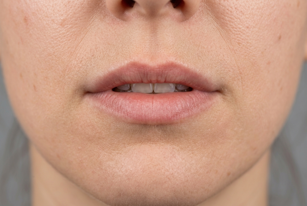 Illustrative image of skin before Premium Cross-Linked Hyaluronic Acid Dermal Filler